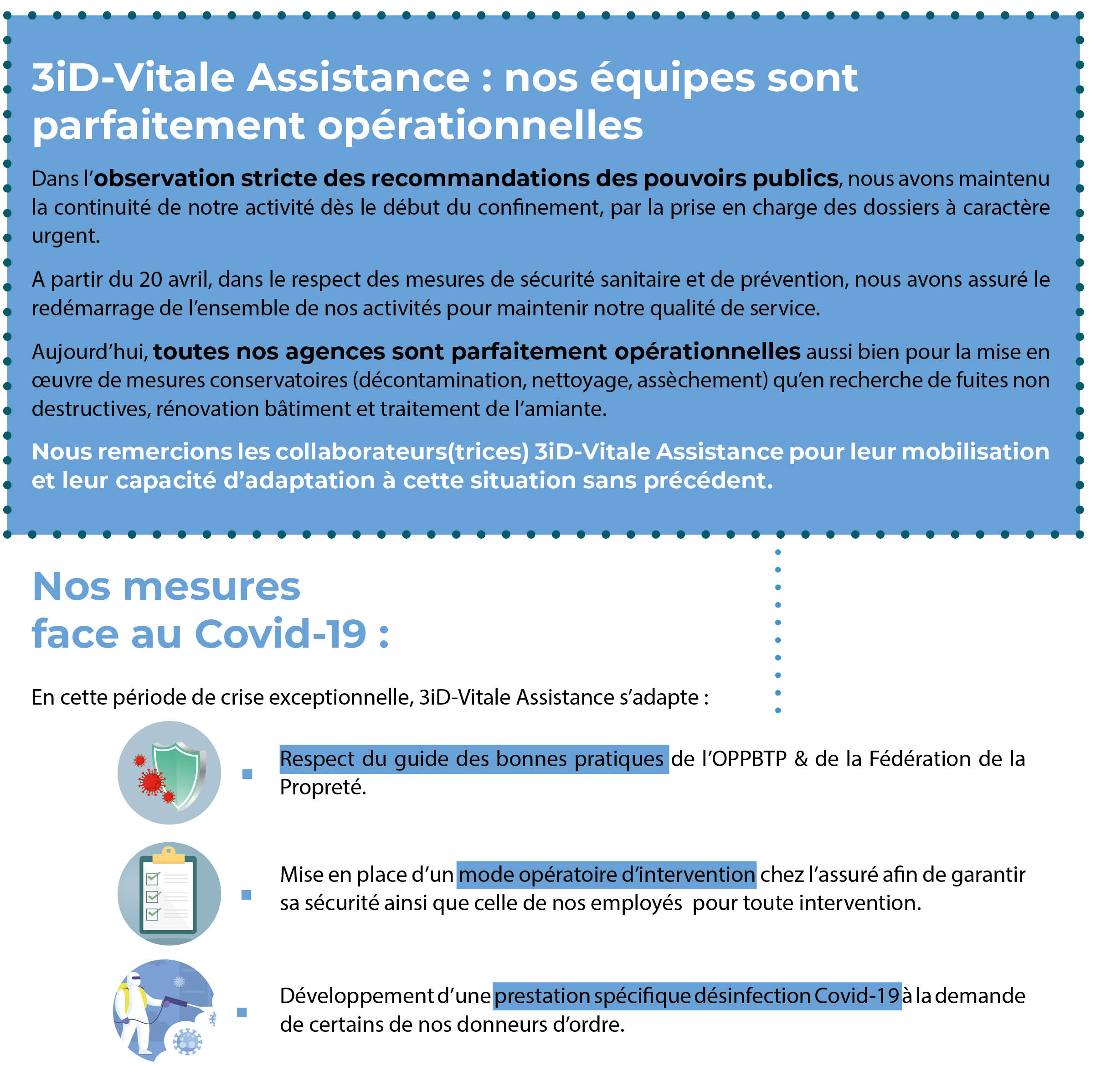 Nos mesures fce au Covid-19