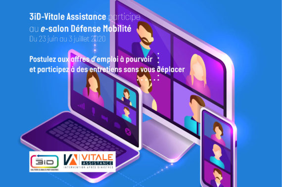 3iD-Vitale Assistance participe au e-salon Défense Mobilité du 23 juin au 3 juillet 2020